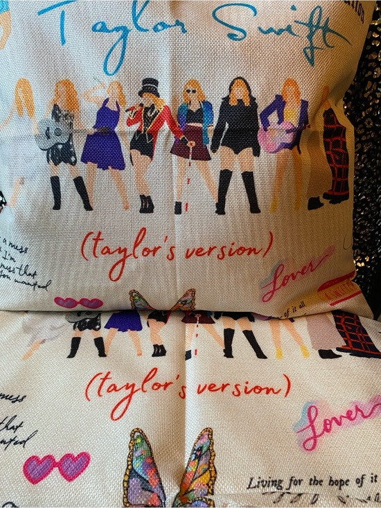 Taylor Swift Other - Taylor Swift Signature pair of Cream Pillow Covers the Eras Tour Figures